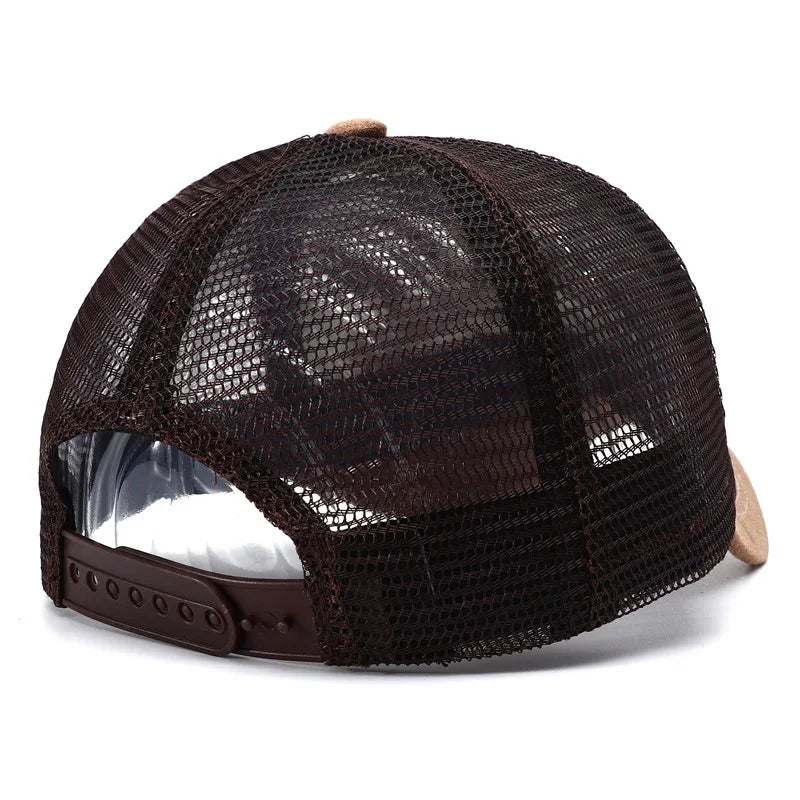 Summer Y2K Letter Embroidery Mesh Baseball Cap For Men