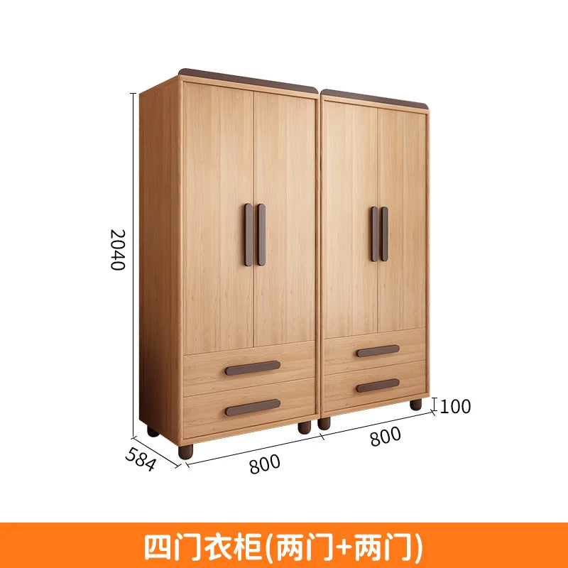 Storage Wooden Wardrobes Bedroom Hanger Shirts Clothing Wardrobes Layered Apartment Ropero Armable De Ropa House Accessories