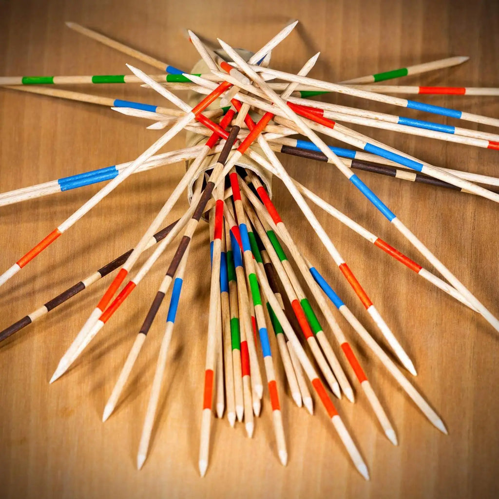 Nostalgic Wooden Pickup Sticks Timeless Game for All Generations, Creates Bonding Moments and Brings Back Childhood Memories