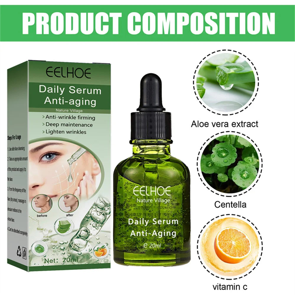 Instant Wrinkle Remover Face Serum Lifting Firming Fade Fine Lines Anti-aging Essence Whitening Brighten Nourish Skin Care