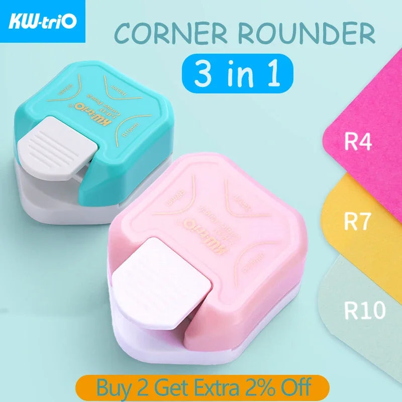 3-in-1 Corner Rounder Border Punches for Scrapbooking Diy Mini