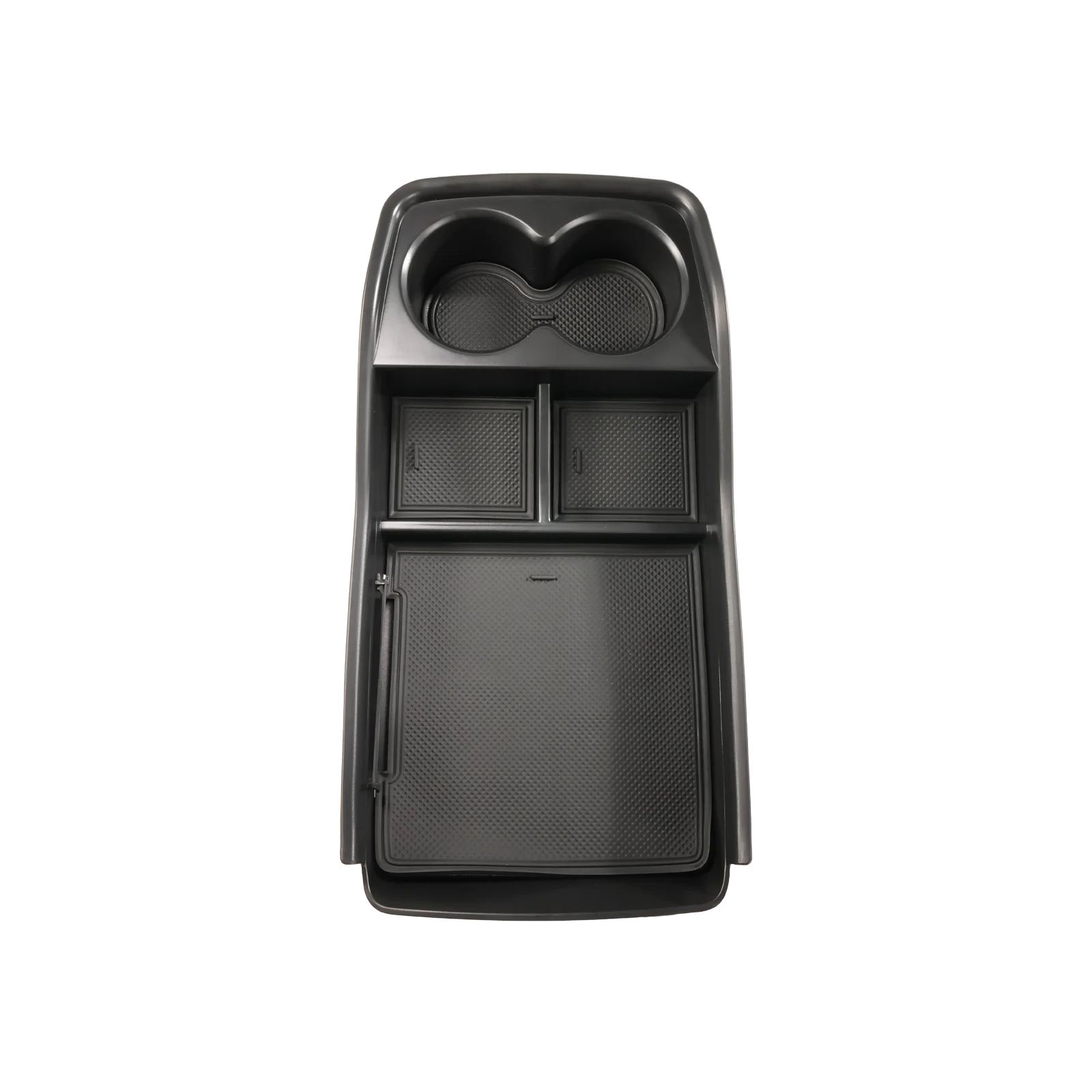 Car Armrest Storage Box Lower Center Console Organizer Cup Holder Storage Box Wireless Charger Panel Mat For KIA EV9 2024 2025