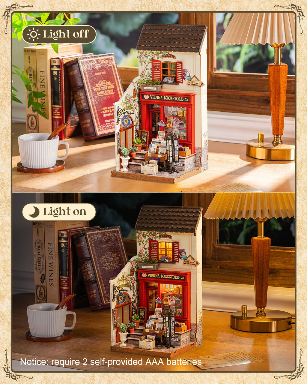 Rolife Wooden 3D Puzzle DIY Miniature House Kit Vienna