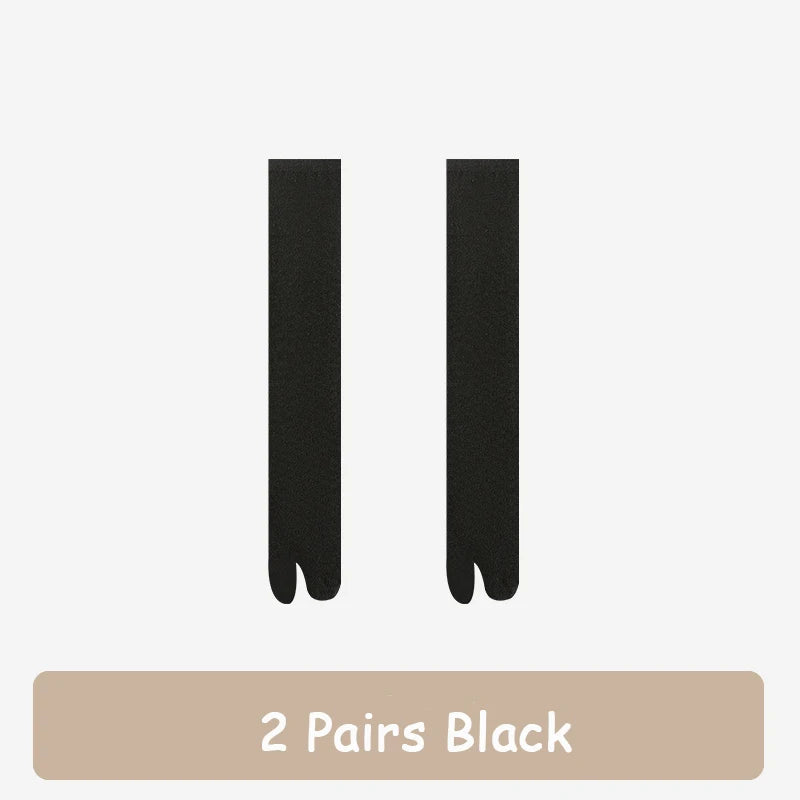 2/4Pairs Man Socks Comfortable Soft Fashion Tabi Toe Socks  Summer Two Finger Socks Kimono Flip Flop Sandal Split Tabi Toe Sock