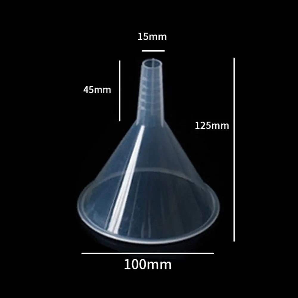 Clear Plastic Funnel Set