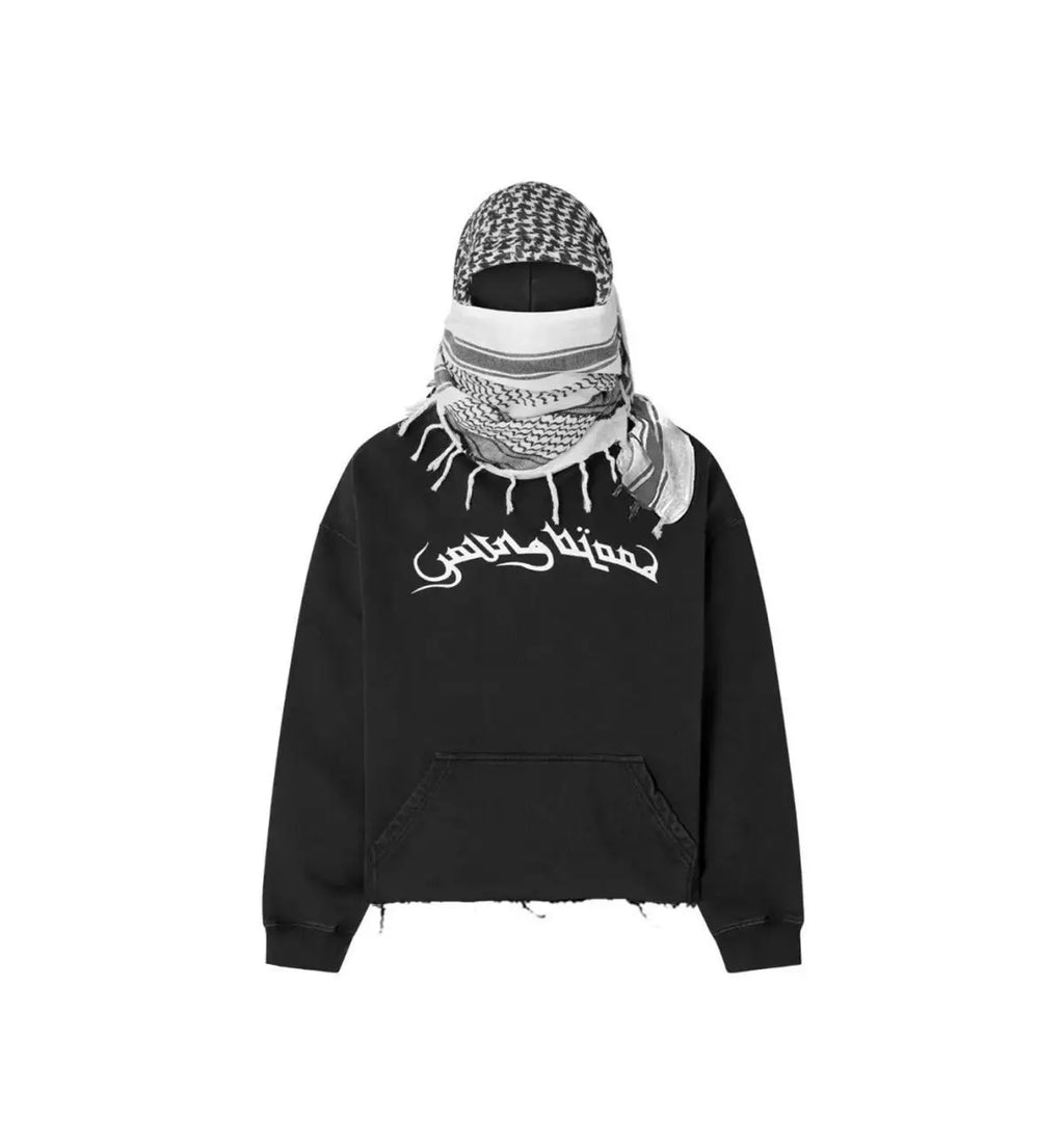 American Spring and Autumn New Pullover Hoodie Headband Design Trendy Fashion Personalized Street Sweatshirt 2025