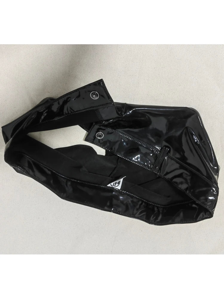 S-5XL Low Waist Wet Look PVC Shorts Shiny PU Leather Hot Pants Short Jeans Sexy Micro Mini Bermudas Trunks Clubwear Streetwear