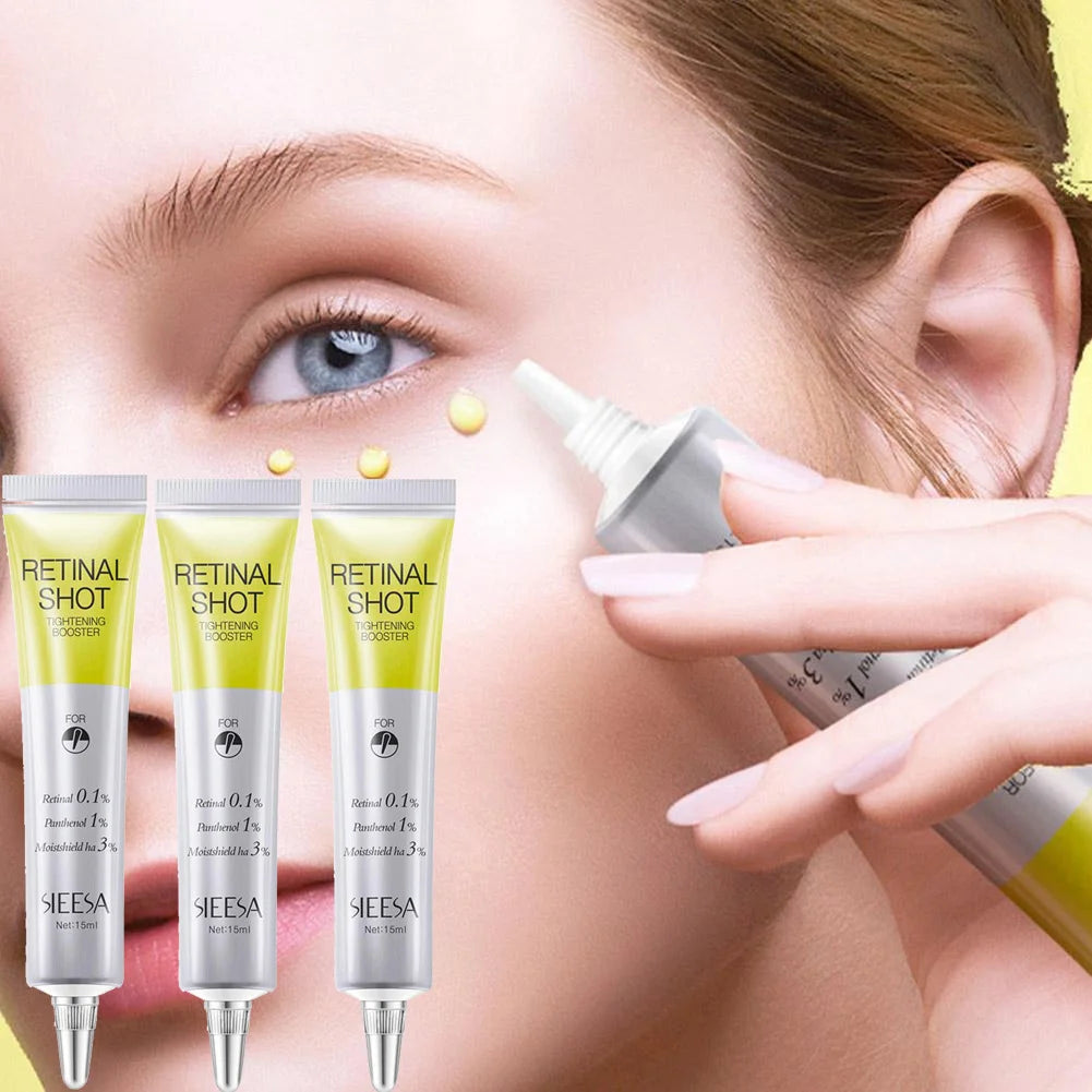 Retinal Shot 0.1% Face Booster Eye Cream Nano Retinal Tightening Serum for Wrinkles & Pores, Anti-Aging Skin Care 15ml