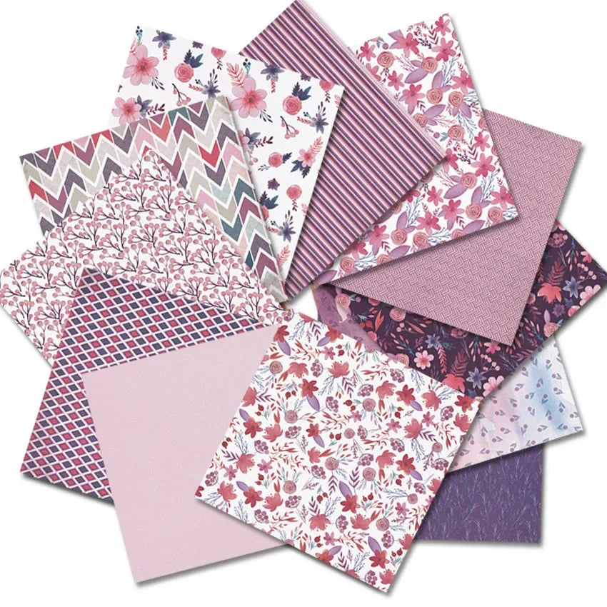 6x6 Scrapbooking Paper Pad  6/12 Sheets Floral Pattern Decorative Paper For Journaling Collage DIY Crafts