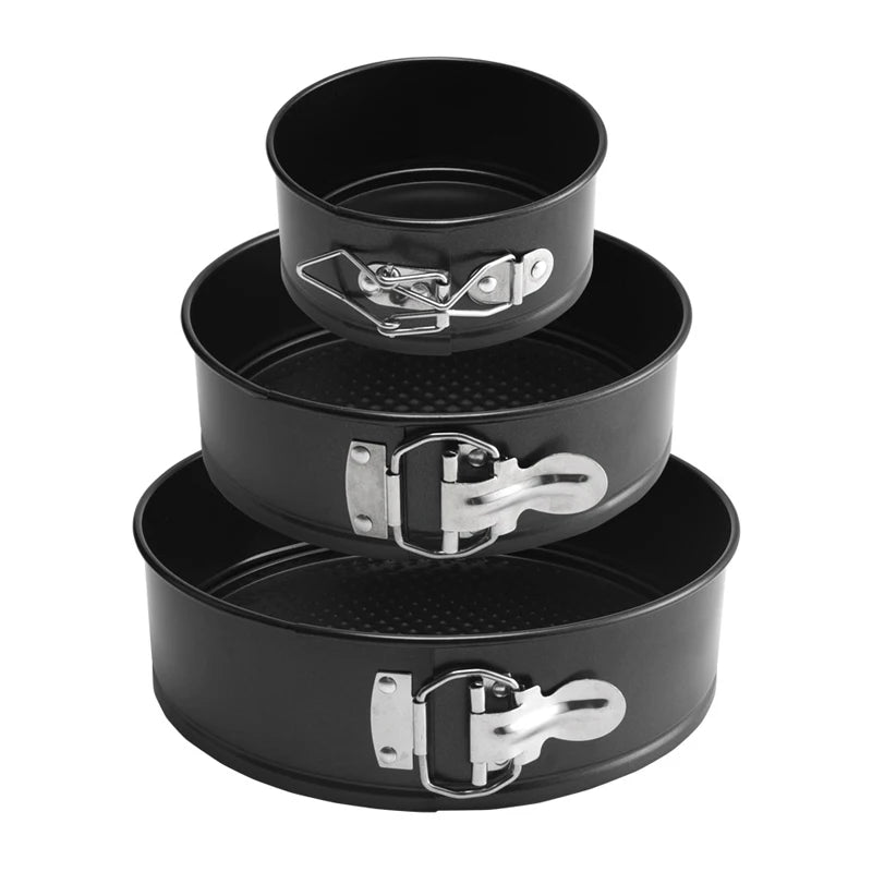 4/7/9Inch Carbon Steel Cake Mold with Latch Nonstick Cake Tin with Removable Bottom Cake Pan Brownies Cheesecake Baking Mould