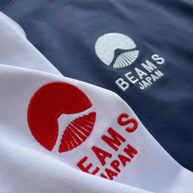 2025 Japanese Mount Fuji Small logo Embroidery Men/Women Unisex Long Sleeved T-shirt Cotton O-Neck Hoodie Loose Sweatshirt Tops
