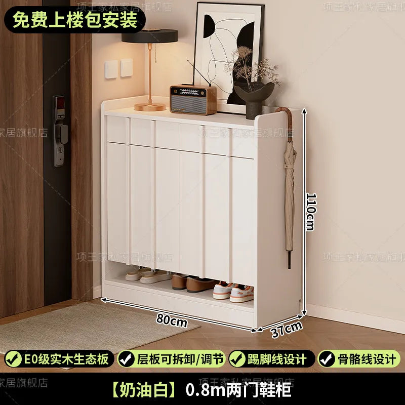 Living Room Storage Shoe Cabinet Hallway Entrance Wooden Modern Shoe Cabinet Black White Zapatero Organizador Furniture Home