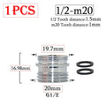 Brass 1/2 x M16 M18 M20 M22 M24 M28 Thread Connector Silver Faucet Joints Water Purifier Accessory Kitchen Water Tap Adapter