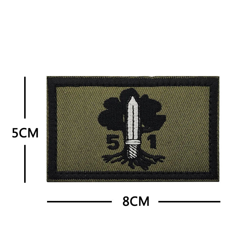 Chevrons Sergeant Stripes Israel 1st Golani Brigade Patches Uniform Shoulder Hook Tab Badges