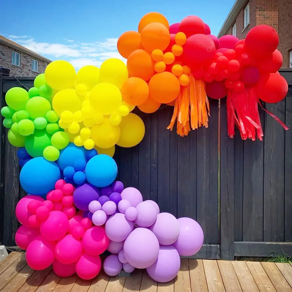 10/20/30pcs Latex Balloons Red Orange Yellow Green Blue Purple
