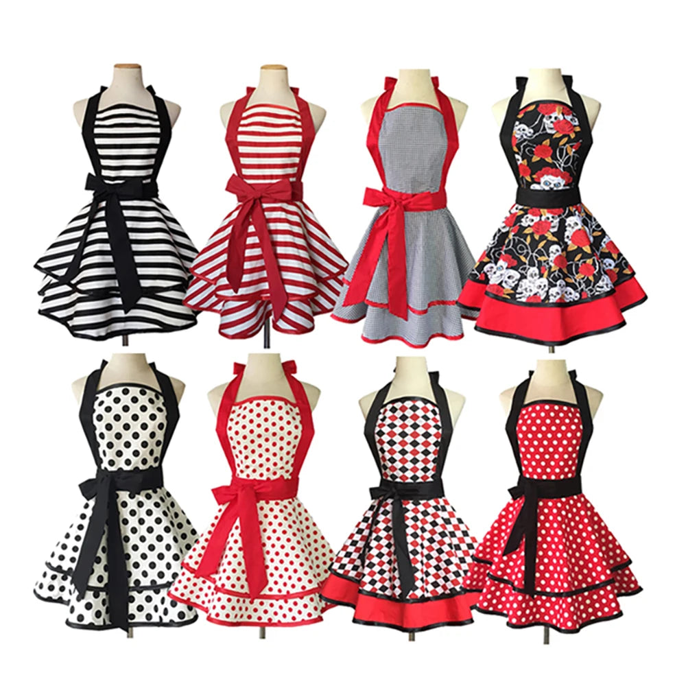Lovely Apron Cute  Large Swing Princess Apron kitchen Cooking Oilproof Aprons for Women Girls