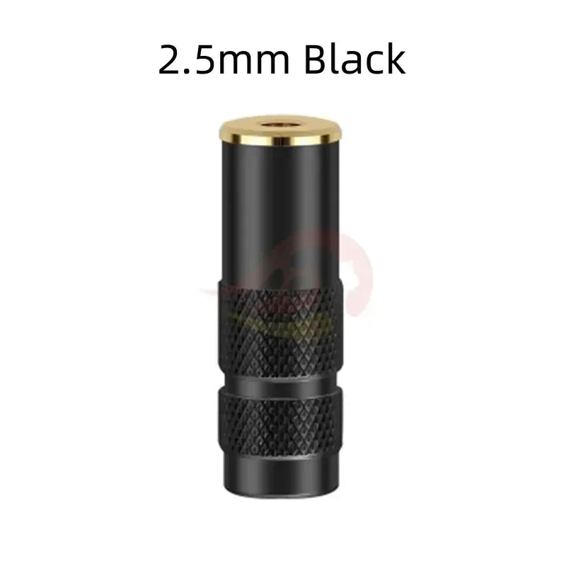 2.5 3.5 Female Jack Headphone Plug 1/8" 4 Pole Consumer Electronics Audio Connector For Soldering Earphone Cable Aluminum Alloy
