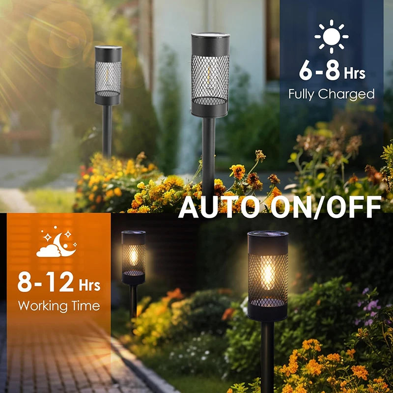 Solar Pathway Lights Metal