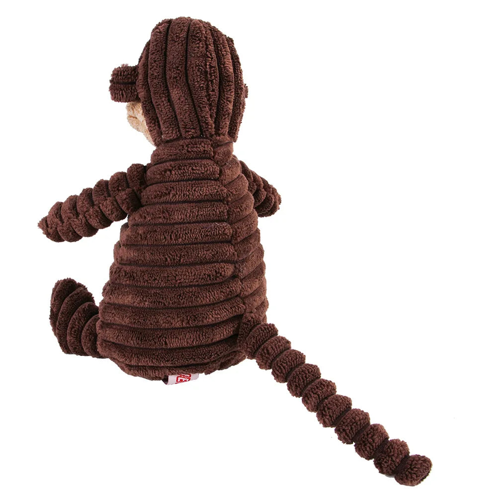 Pet Dog Molar Toy Vent Training Corduroy Monkey Pig