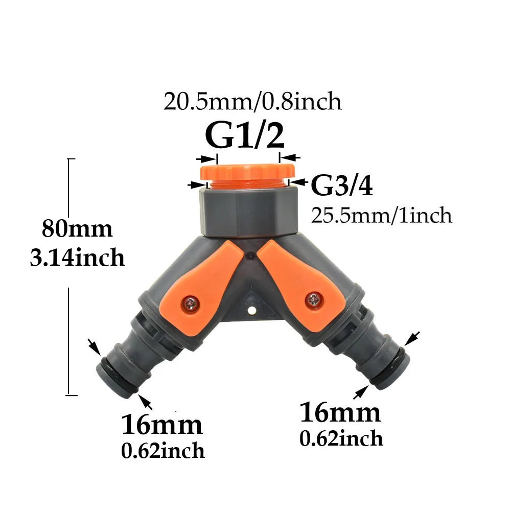 3/4 Male Female Tap Quick Connecter Nipple Garden Hose Thread Ball Valve Fittings Tubing Repair Watering Gun Adapter