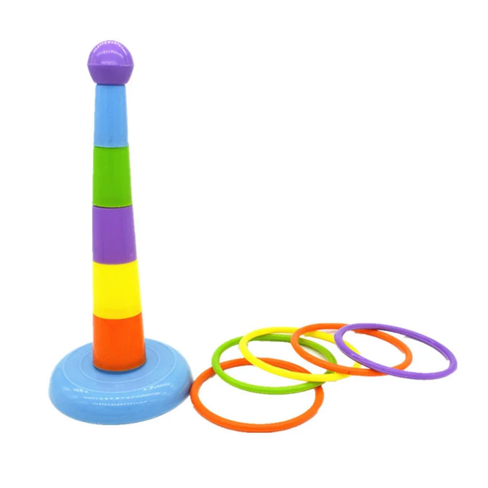 Parrot Bird Parrot Bite Chewing Toy Pet Bird Swing Ball Standing Toy Plastic Rings Training Intelligence Toy Ferrule Decor