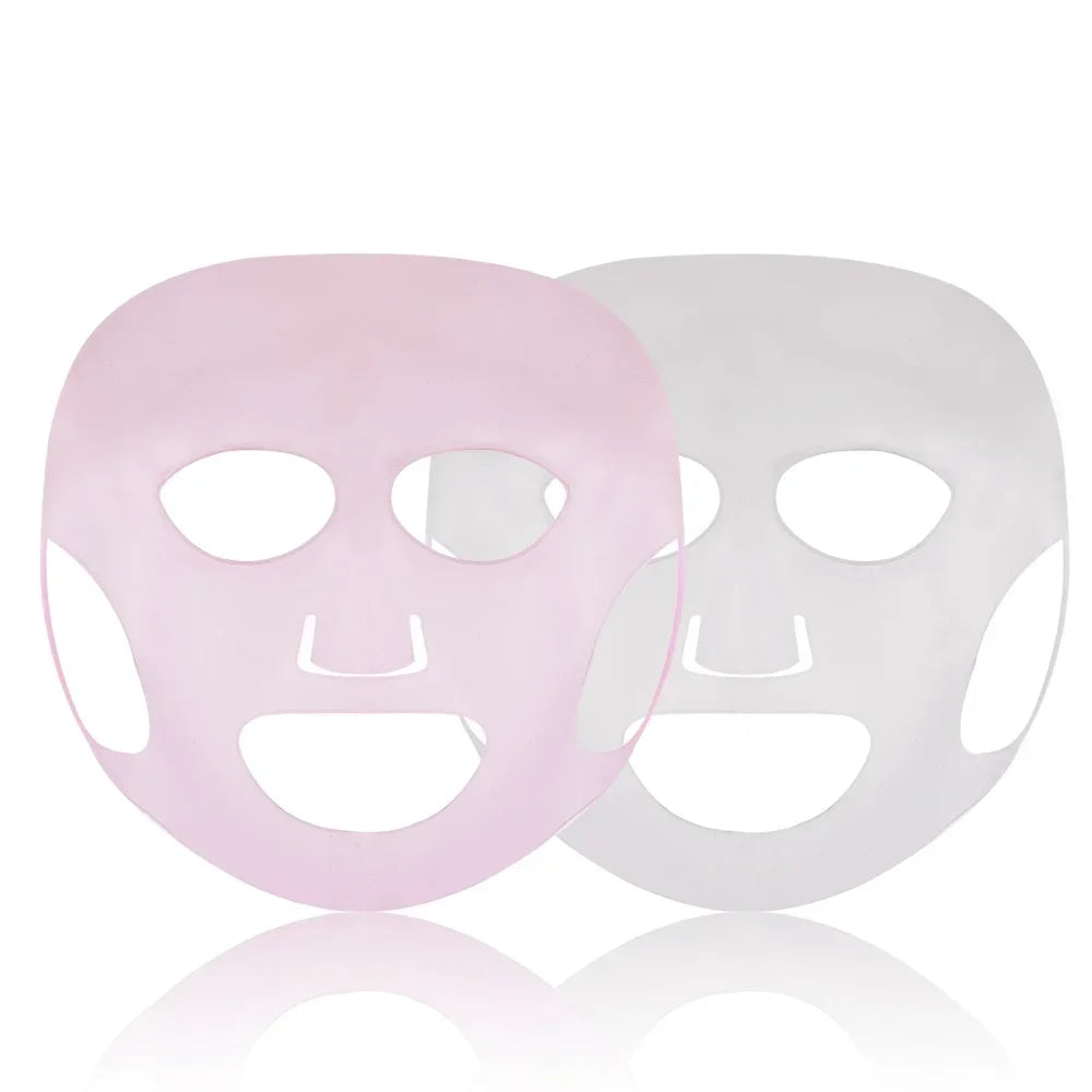 2025 Silicone Mask Reusable Cover Face Skin Care Hydrating Moisturizing Mask For Sheet Prevent Evaporation Steam Beauty Tool