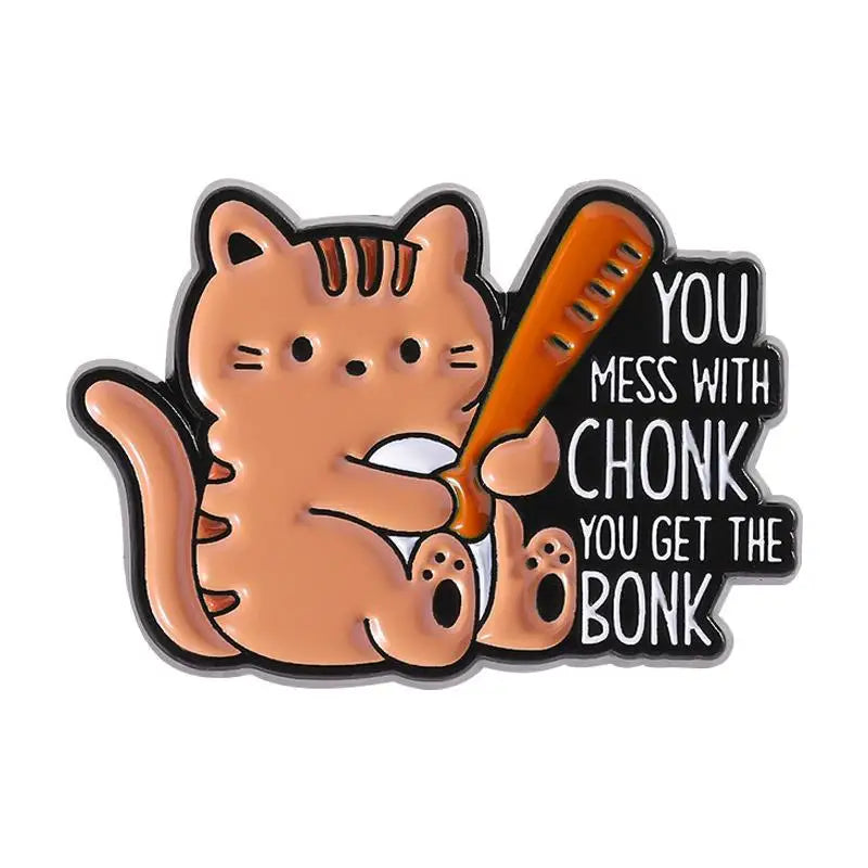 Creative Opossum Raccoon Cat Duck Pet Dog Enamel Pins Creative It's Fine I'm Fine Brooch Cute Penguin Turtle Sheep Pins Jewelry