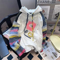 Rhinestone Hooded Sweatshirt for Women Graphic Woman Tops Glitter Baggy Loose Sequin 2025 Trend Hoodies Korean Fashion Novelty M