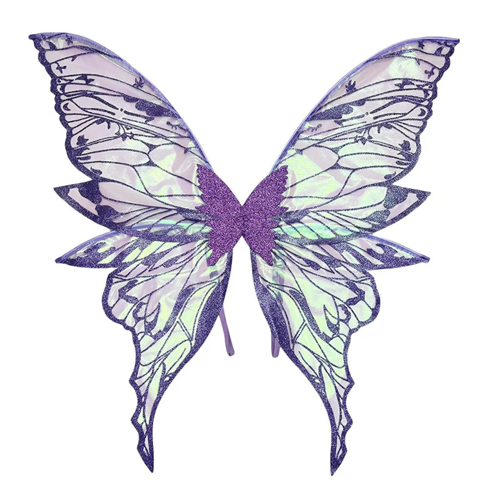 Adults Fairy Wings Girls Sparkling Angel Wings  Costume Wings for Halloween Costume Dress up Party Favor Christmas Gift