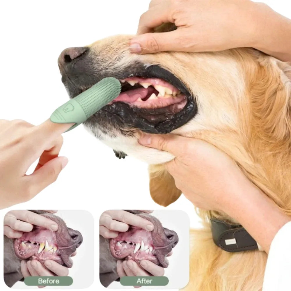 360 Pet Silicone Cleaning Nail Brush Finger Brush Cat Dog Pet