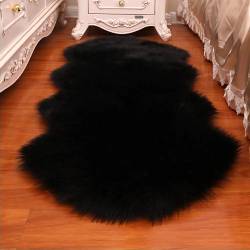Artificial Sheepskin Long Hair Carpet Floor Wool Fluffy Soft Mat Soft Faux Fluffy Shaggy Rugs Home Decor
