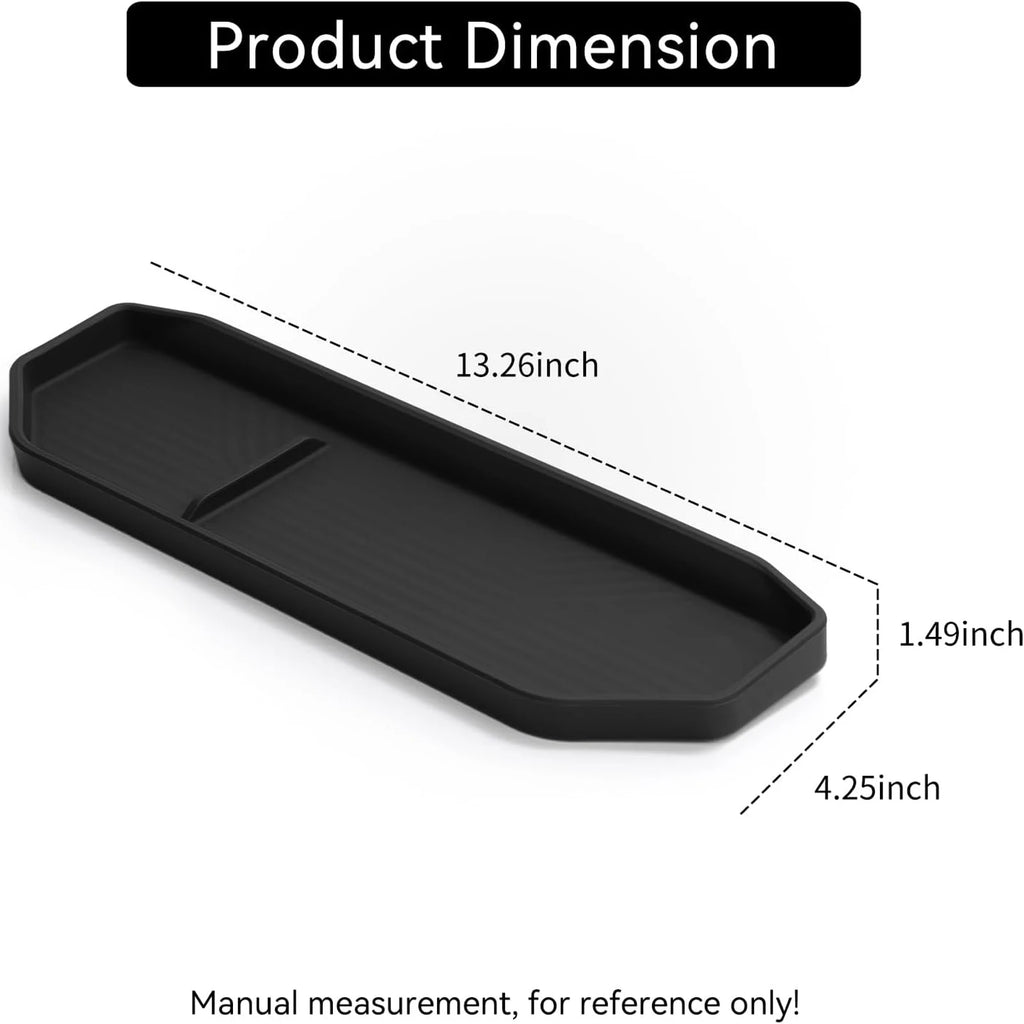 Car Armrest Storage Box Lower Center Console Organizer Cup Holder Storage Box Wireless Charger Panel Mat For KIA EV9 2024 2025