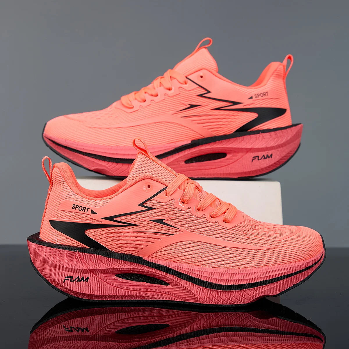 Men Sports Running Shoes Casual Marathon Breathable Lightweight Women's