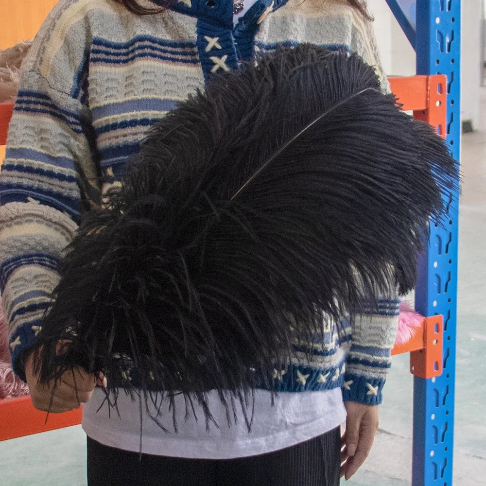 Wholesale 10PCS Natural Ostrich Feathers 15-55cm for Crafts Wedding Party Home Decor Ostrich Plumes Table Centerpiece Feather