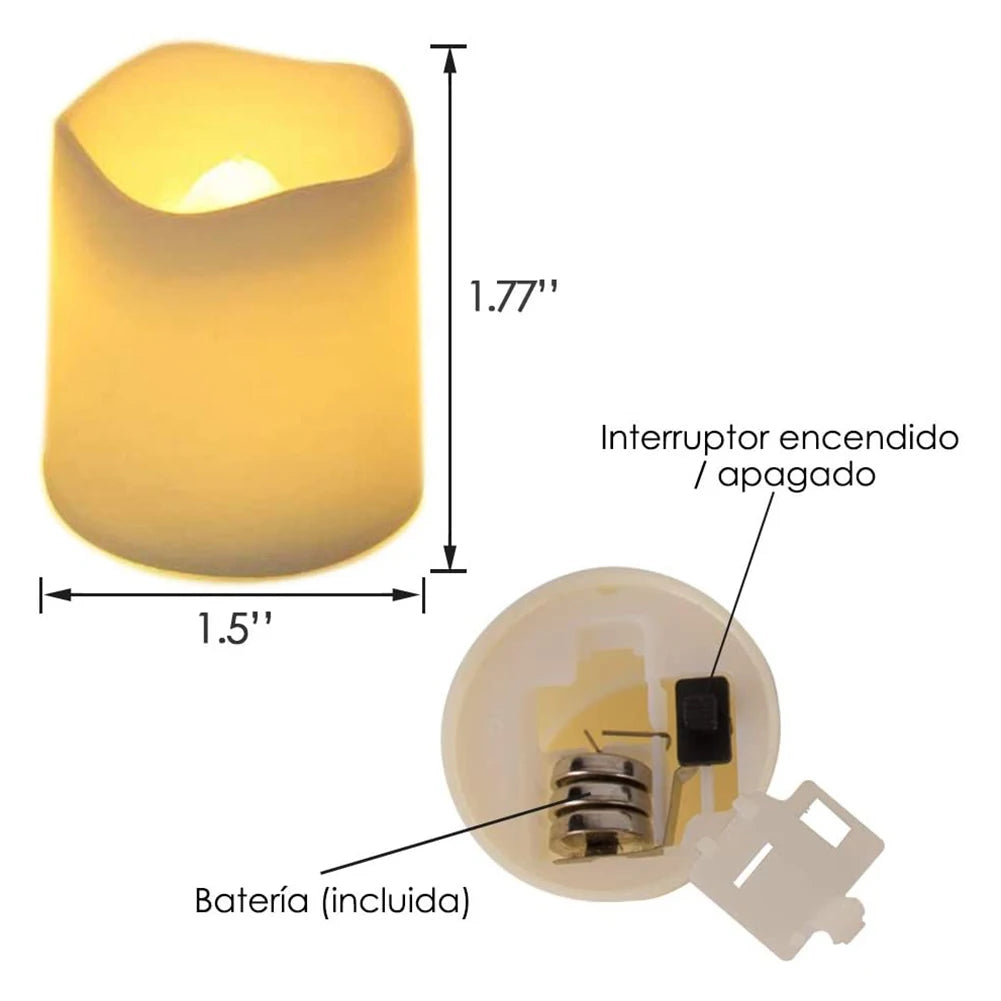 Set Flameless LED Candle Creative Wishing Led Tea Light