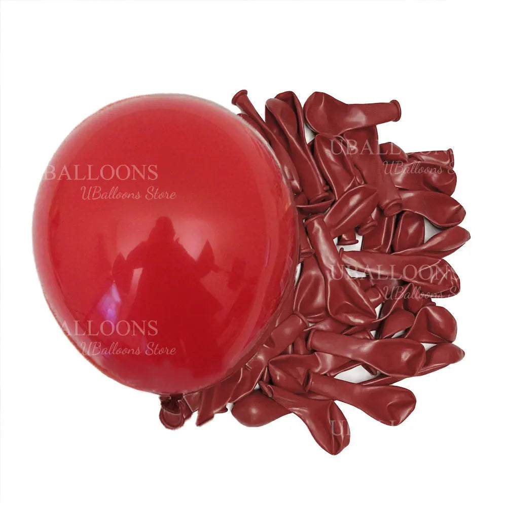 10/30/50Pcs Red Balloons Dark Wine Red Garnet Burgundy Latex