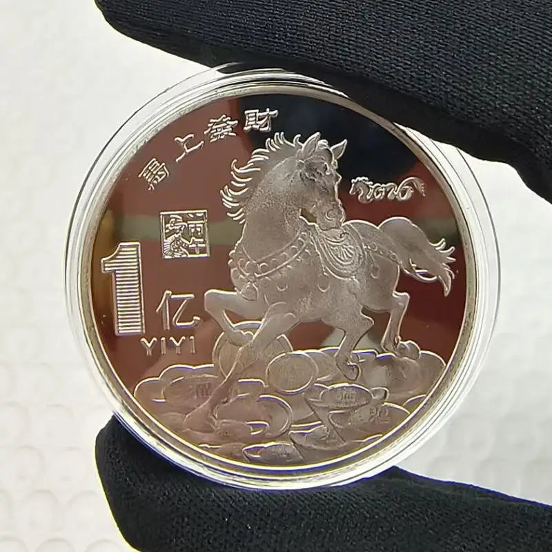 1PC  Metal Collection 2026 New Year Souvenir 40mm Chinese Coins Lucky Animal Horse Collectible Coins