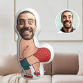 Customized facial photo pillow with hidden zipper personalized cushion, suitable for birthdays, Valentine's Day, Halloween