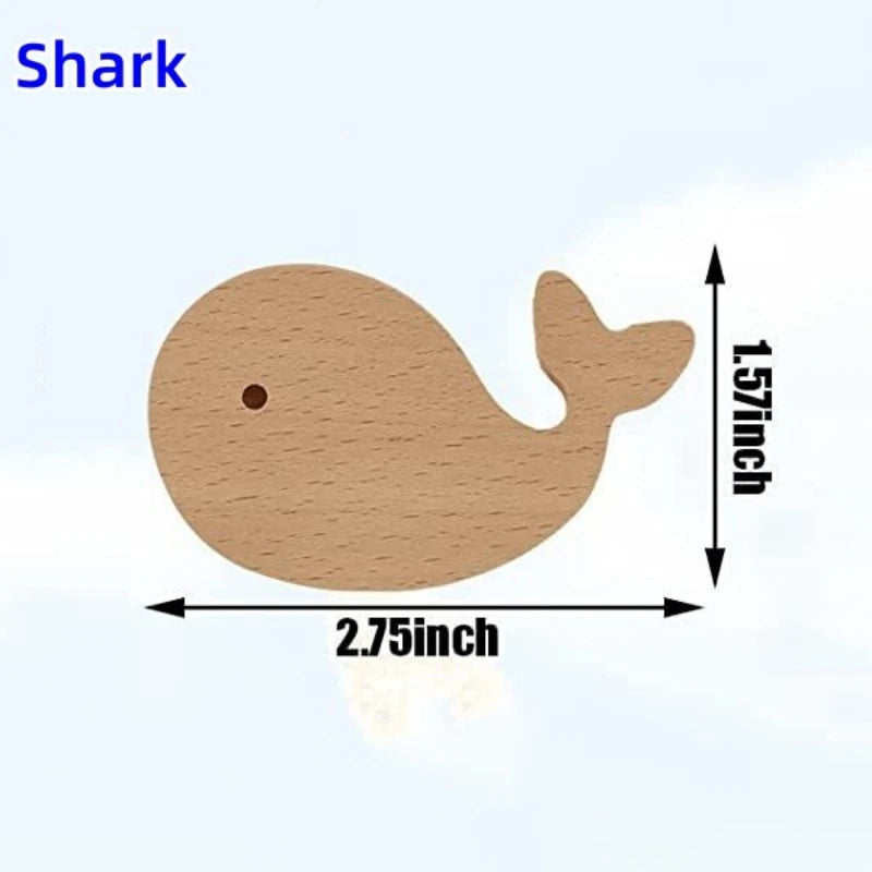 Wooden Children's Cabinet Handle Wall Hooks Furniture Handles for Cabinets and Drawers Door Knobs Kitchen Wardrobe Door Handles