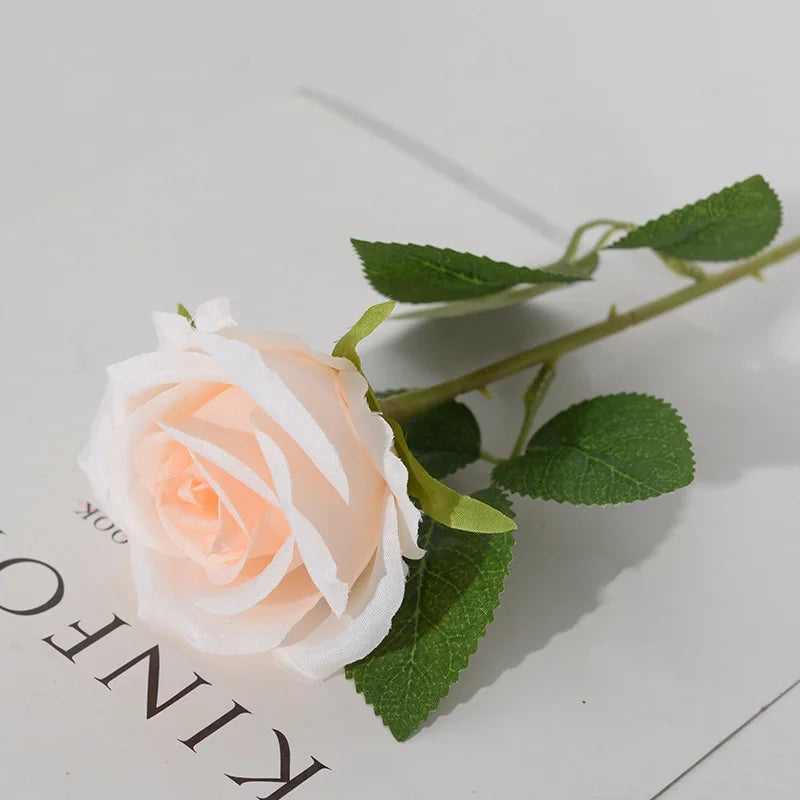 3/5/10/20pcs Silk Artificial Roses Flowers Bouquet Beautiful Fake Roses for Wedding Home Decor Fake Flowers Valentine's Day Gift
