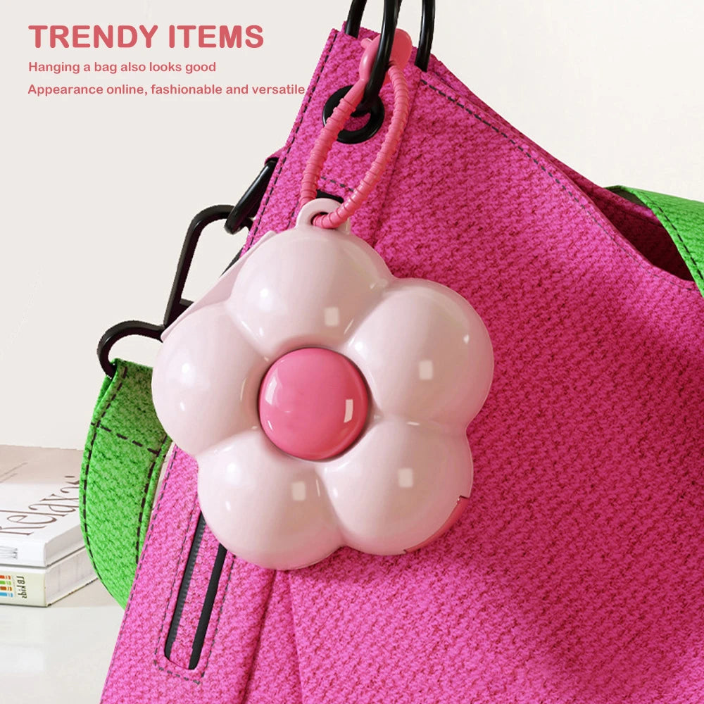 Cute Flowers Storage Box Pendant Dopamine with Dividers Jewelry Case Waterproof Plastic Medicine Box Travel