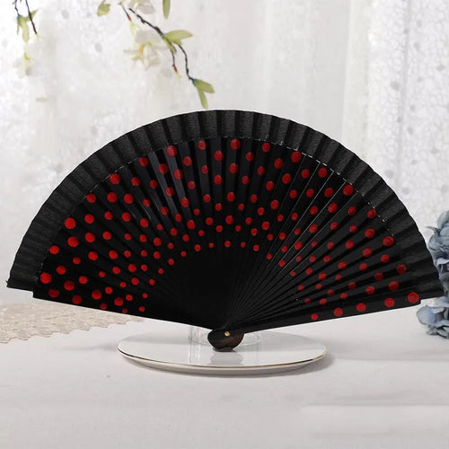 1pc Spanish Dance Performance Wooden Fans  Wedding Decoration Clothing Accessories Folding Fan