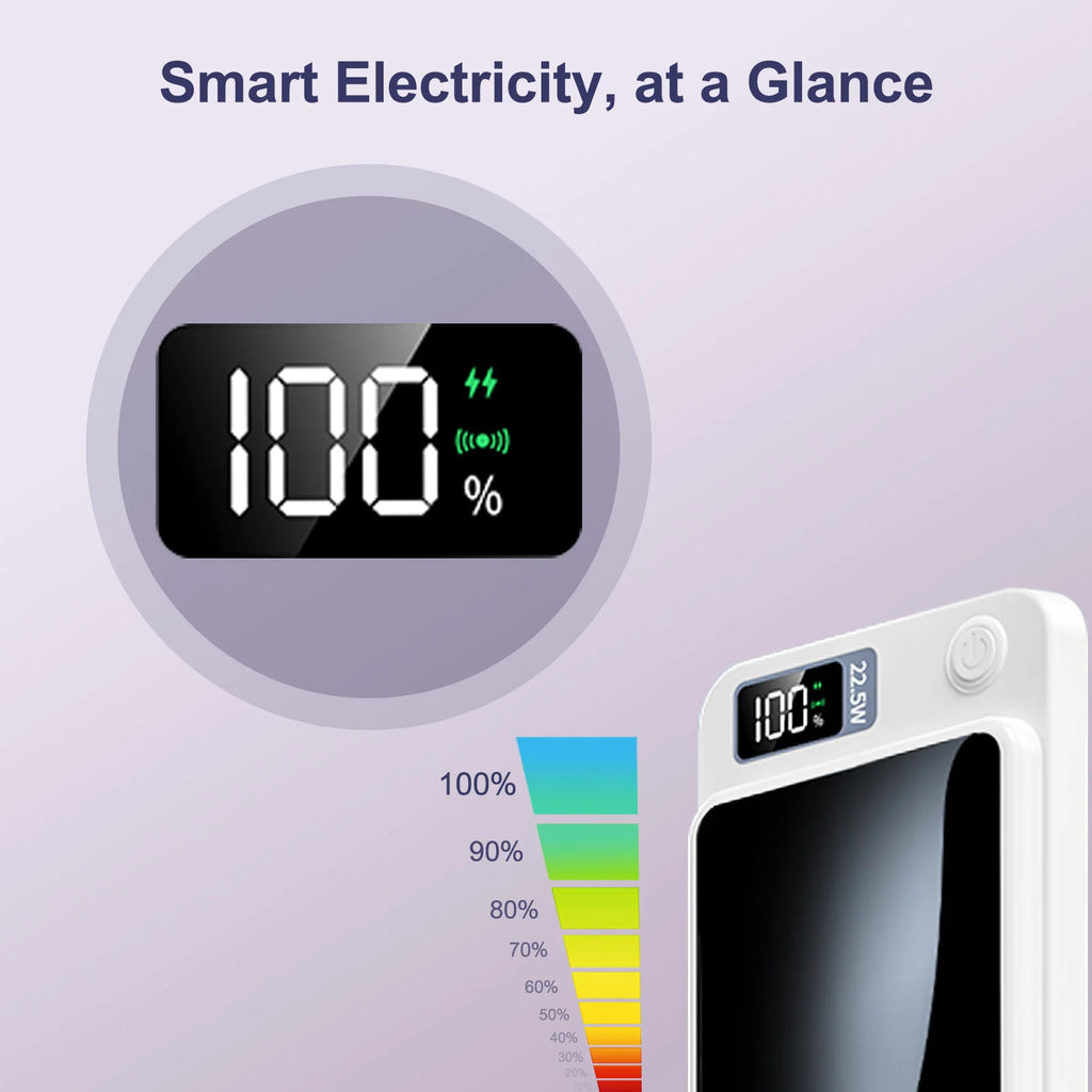 2-in-1 Wireless Magnetic Power Bank Fast Charging Portable PD