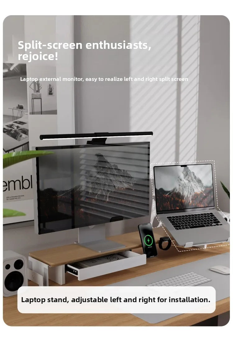 Modern Solid Wood Monitor Stand Riser Modular Computer Desk Organizer Ergonomic Computer Tables Z3 Pro Home Office System