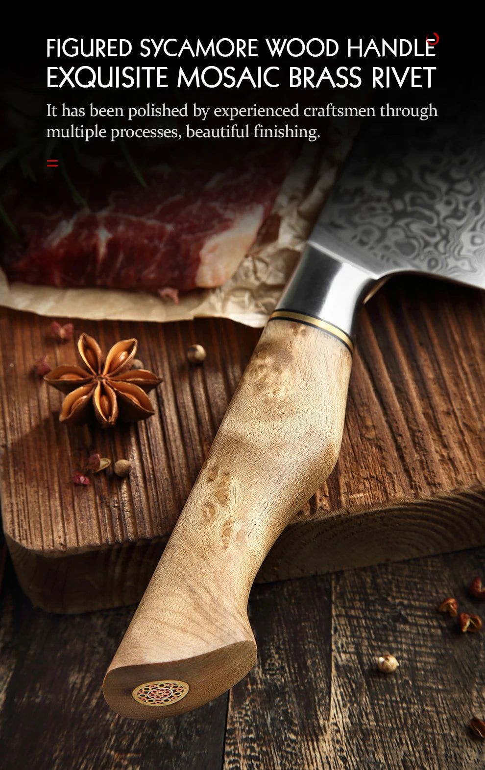 HEZHEN 1-2PC Knife Set Professional Damascus Steel Utility Chef Knife For Meat Japanese Cook Kitchen Knife