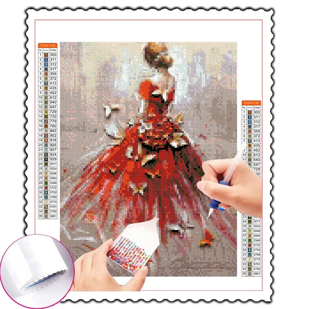 5D Fairy Dust Resin Diamond Painting Cartoon Cat Diamond Embroidery Mosaic Anime Girl Cross Stitch Set DIY Art Home Decor