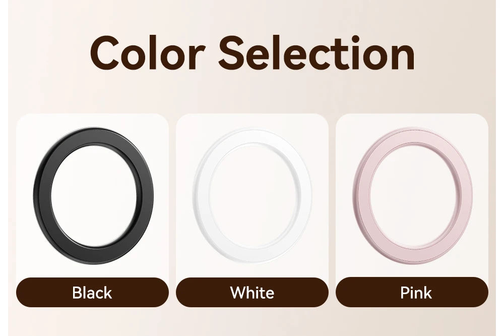 Essager Magnetic Metal Ring for Magsafe iPhone 16 15 14pro Android Phones Plate Sticker Rings For Magsafe Wireless Charger Stand