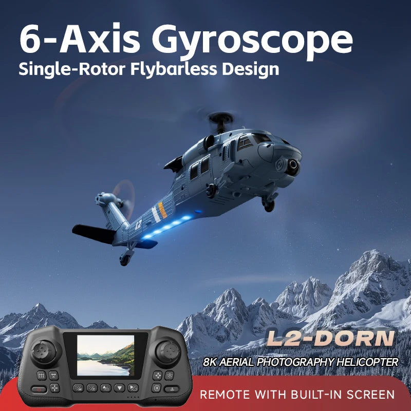 L2 RC Helicopter 6-axis Gyroscope 8k Camera Altitude Hold