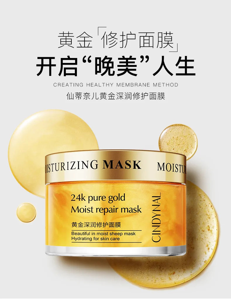 Face Cream Anti Wrinkle Improve Fine Lines Brightening Whitening Collagen 24k Gold Serum Cream Sleeping Mask Skin Care Creams