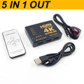 5 in 1 out HDMI Switch KVM Switcher HD